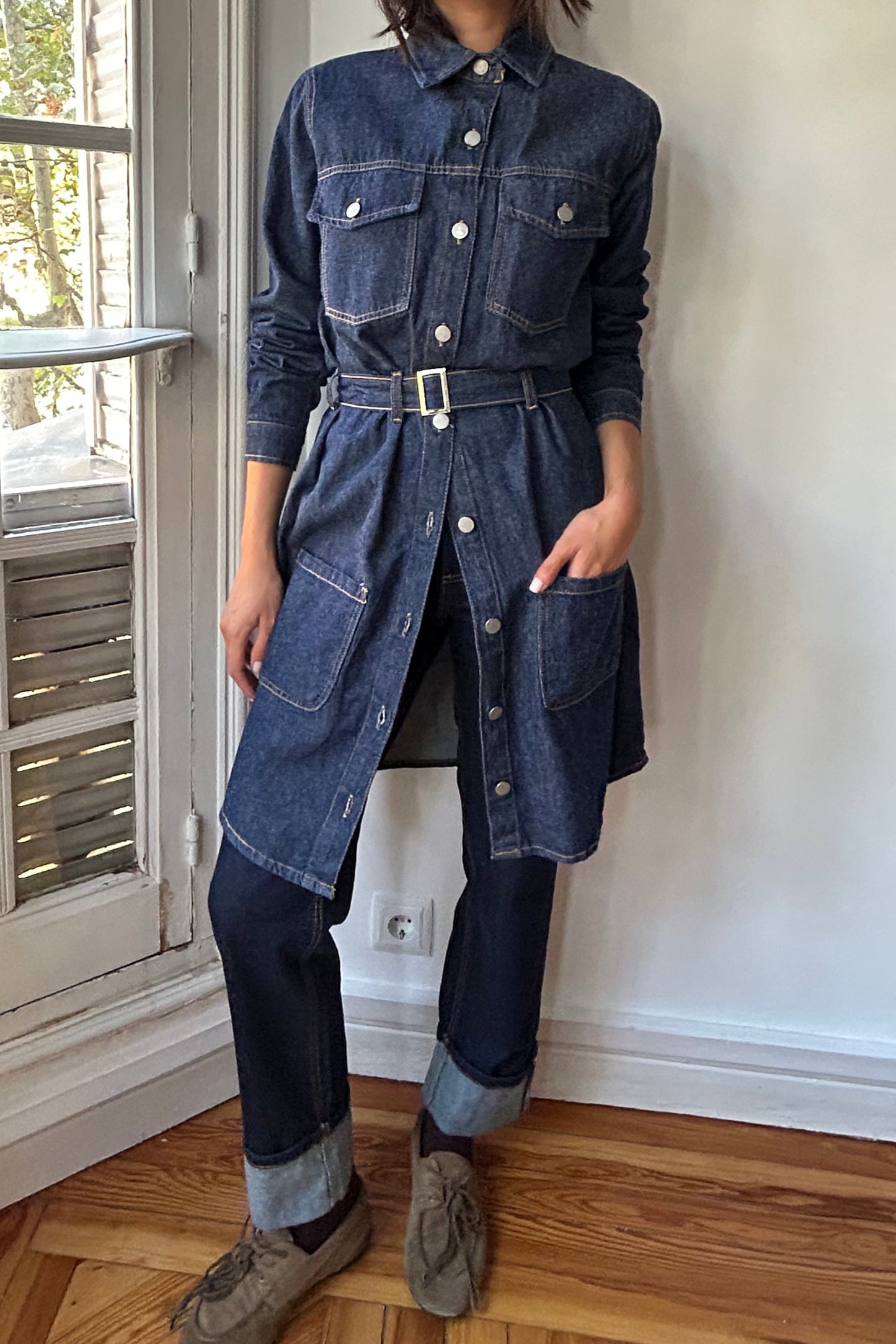 Denim dress