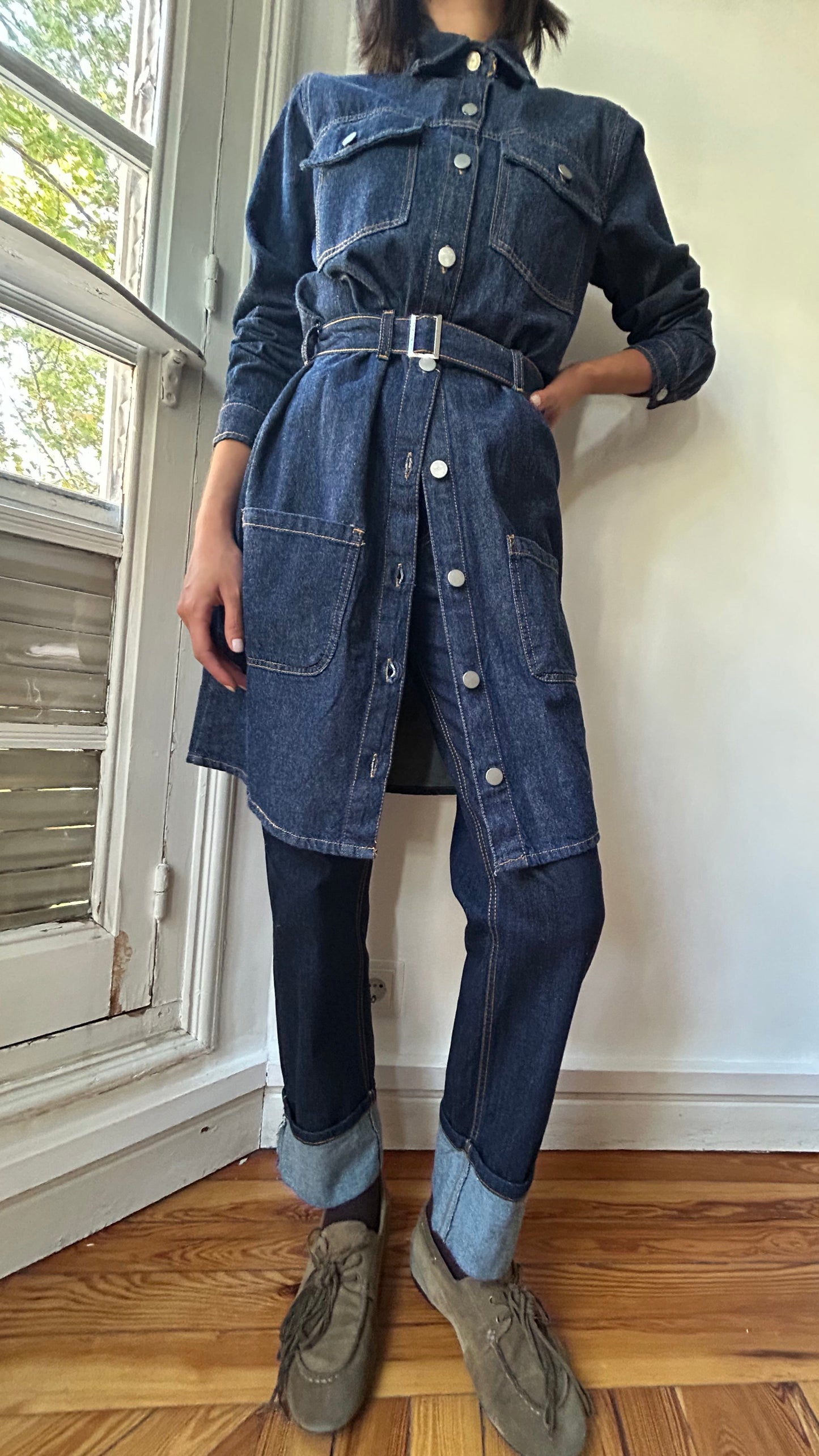 Denim dress