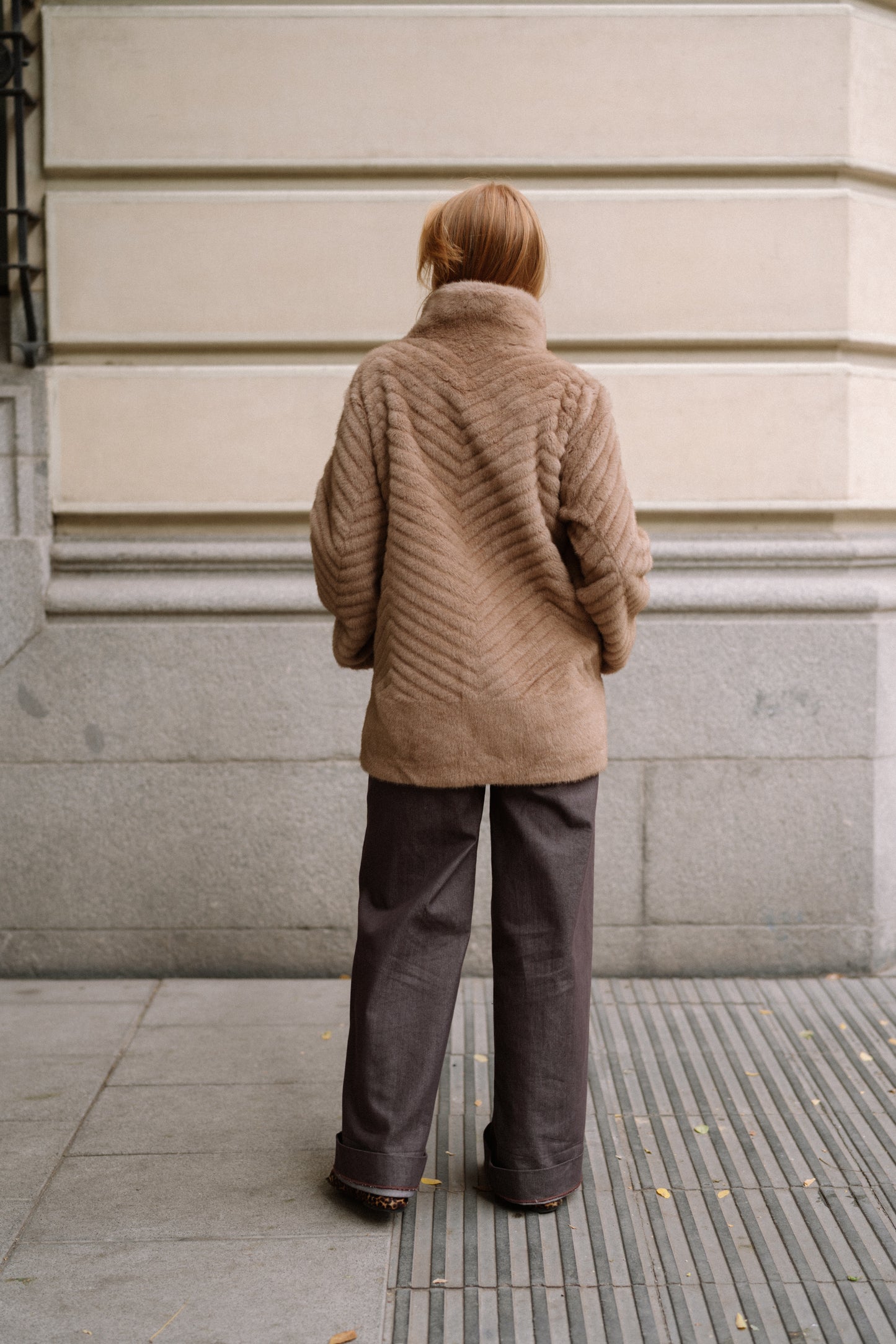 VESTE CRÈME en Noisette