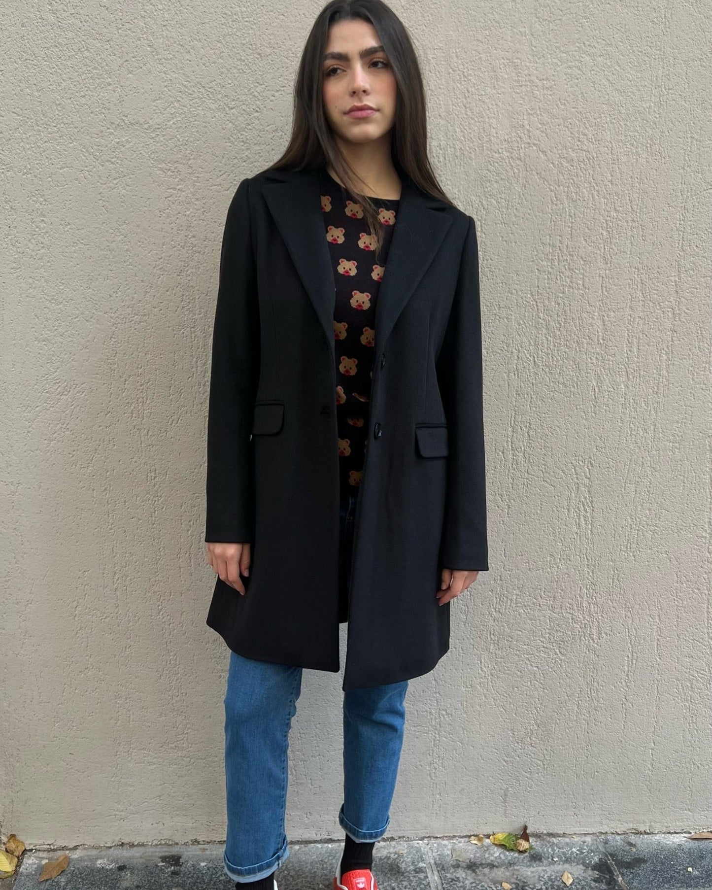 MANTEAU DOUCE en Noir