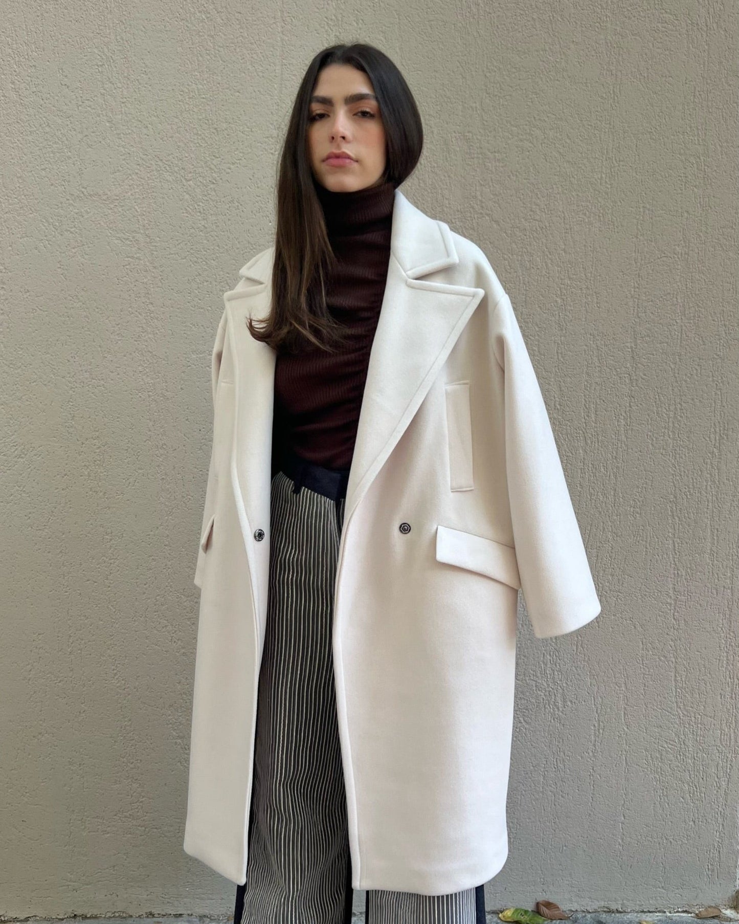 DOUCE COAT in Oeuf